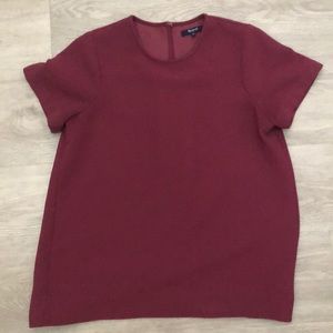 Maroon Madewell blouse